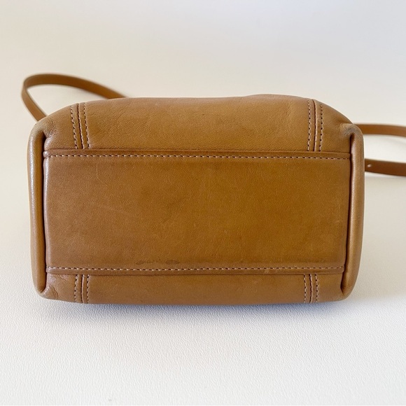 Coach Bag Soho 4108 Leather Crossbody Flap Satchel Vintage Classic Minimal Tan - Picture 3 of 16